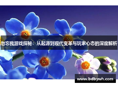 勿忘我游戏探秘：从起源到现代变革与玩家心态的深度解析
